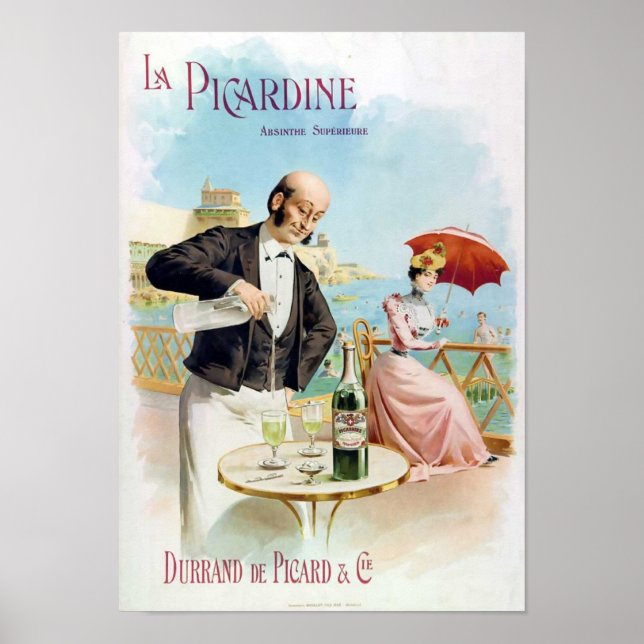 Affiches La Picardine Absinthe Supérieure Art (Devant)