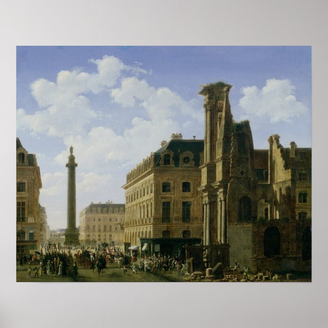 Affiches La Place Vendome, 1808 (Devant)