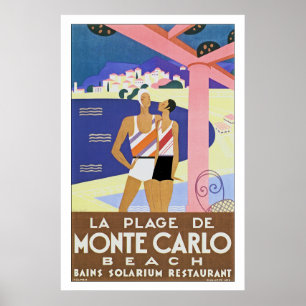 Affiches La Plage de Monte Carlo