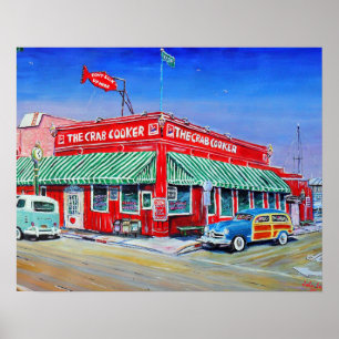 Affiches La plage de Newport de cuiseur de crabe