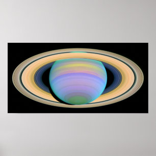 Affiches La planète Saturn dans l'ultraviolet