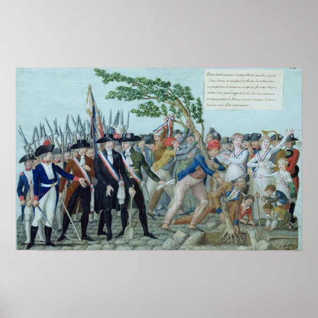 Affiches La plantation d'un arbre de liberté, c.1789 (Devant)