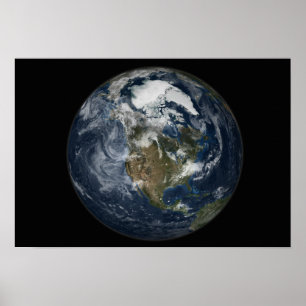 Affiches La pleine terre montrant l'Amérique du Nord 3