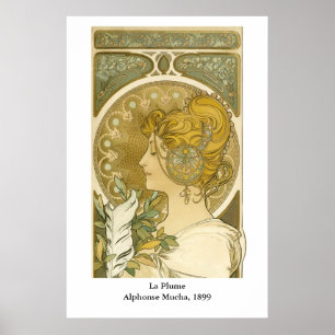 Affiches La Plume d'Alphonse Mucha