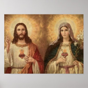 Affiches La plupart de coeur sacré de Jésus saint et de