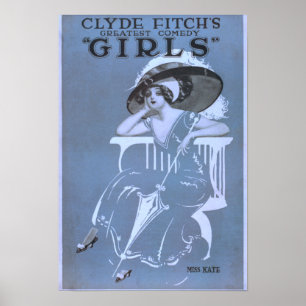 Affiches La plus grande comédie de Clyde Fitch, Théâtre "Gi