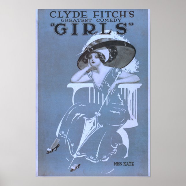 Affiches La plus grande comédie de Clyde Fitch, Théâtre "Gi (Devant)