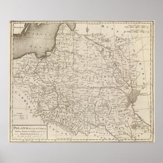 Affiches La Pologne, qui revendique la Russie (Devant)