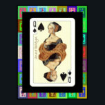 Affiches La pop Art Anne Boleyn<br><div class="desc">Nous présentons la reine Anne comme la reine des pique avec de petites images pop art autour des bords</div>