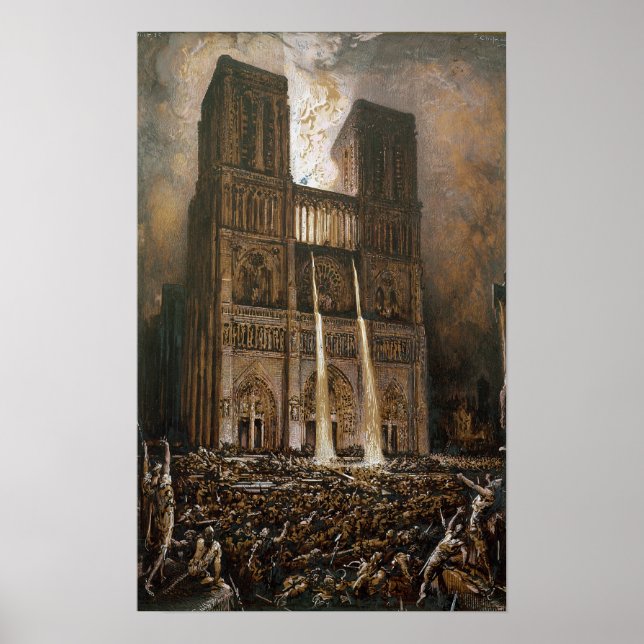Affiches La population assiégée Notre-Dame (Devant)