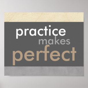 Affiches la pratique de l'affiche motivante fait une citati