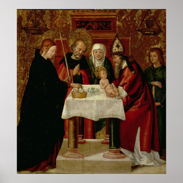 Affiches La présentation de la circoncision dans le Temple (Devant)