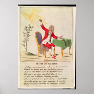Affiches La prière de Voltaire