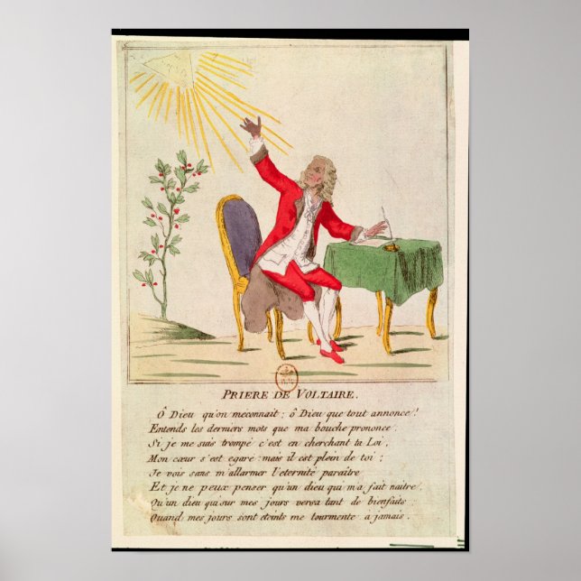 Affiches La prière de Voltaire (Devant)