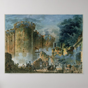 Affiches La prise de la Bastille, 14 juillet 1789
