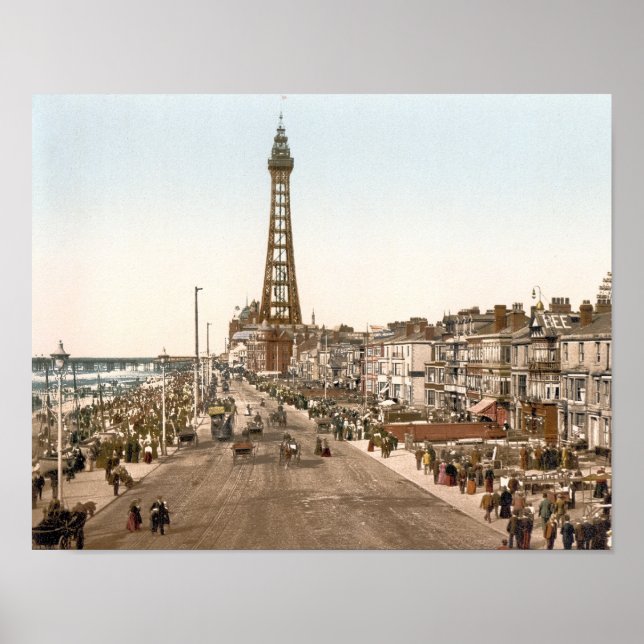 Affiches La Promenade, Blackpool, Angleterre (Devant)