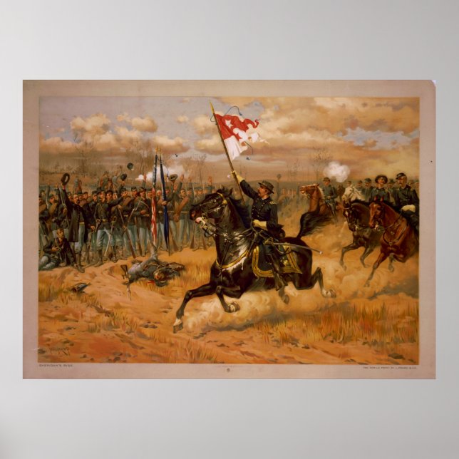 Affiches La promenade de Sheridan par Thure de Thulstrup (Devant)