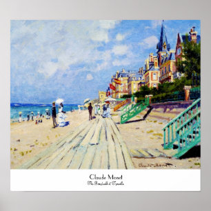 Affiches La promenade de Trouville Claude Monet
