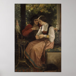 Affiches La proposition - William Bouguereau