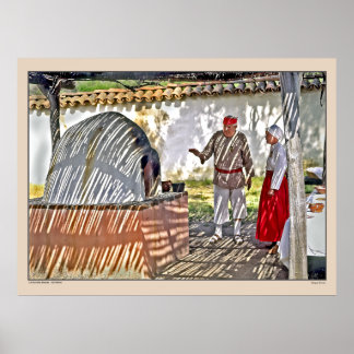 Affiches La Purismo Mission - Californie - Adobe Oven