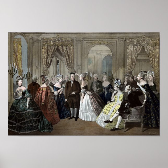 Affiches La Réception de Franklin à la Cour de France (Devant)