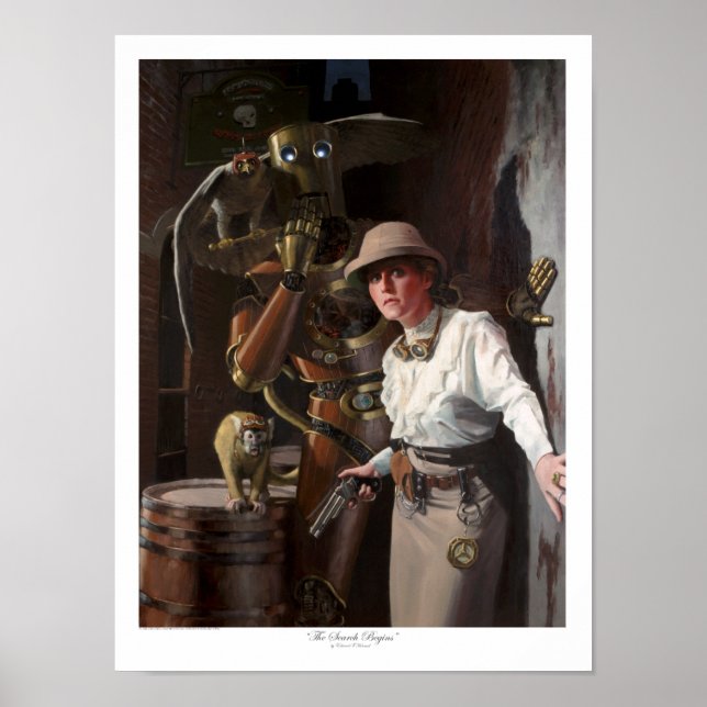 Affiches "La recherche commence" (Devant)