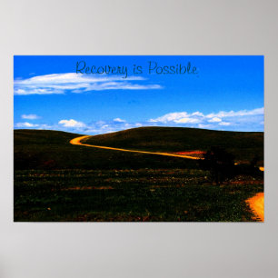 Affiches La récupération est possible poster/motivation