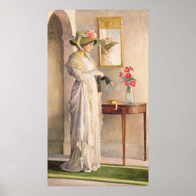 Affiches La réflexion d'un moment, 1909 (Devant)