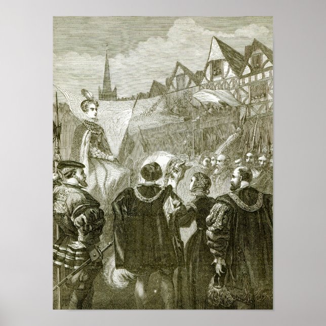 Affiches La reine Elizabeth entre à Londres (Devant)