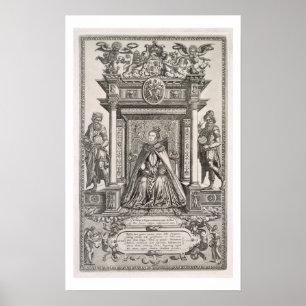 Affiches La Reine Elizabeth I (1533-1603) comme patron de