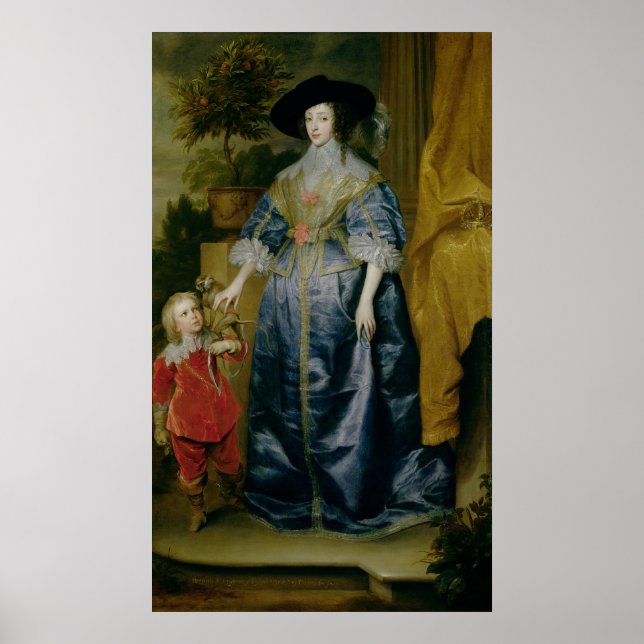 Affiches La reine Henrietta Maria et son nain (Devant)