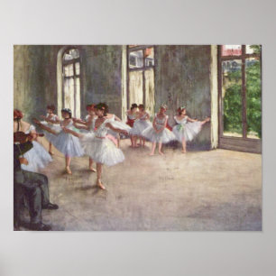 Affiches La répétition de ballet de Degas