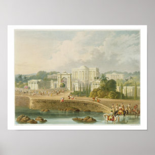 Affiches La résidence britannique à Hyderabad en 1813, de V