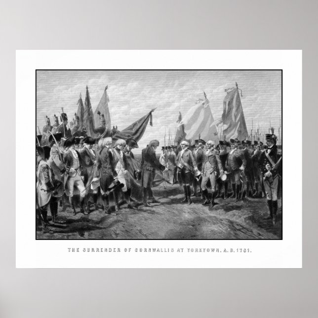 Affiches La Restitution De Cornwallis À Yorktown (Devant)