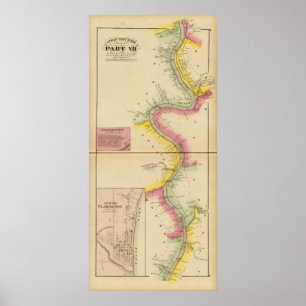Affiches La rivière Ohio et vallée supérieures 3