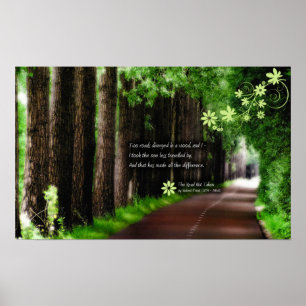 Affiches La route non parcourue