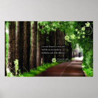 Affiches La route non parcourue