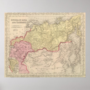 Affiches La Russie en Asie et Tartary