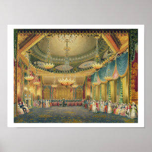 Affiches La salle de musique, des 'vues du pavillon royal,