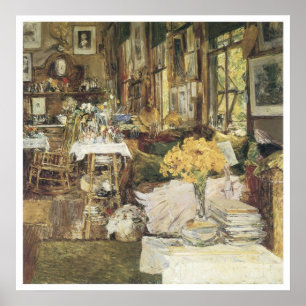 Affiches La salle des fleurs, Childe 1894 Hassam