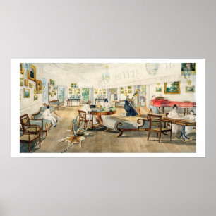 Affiches La salle d'été dans la Chambre de l'artiste à