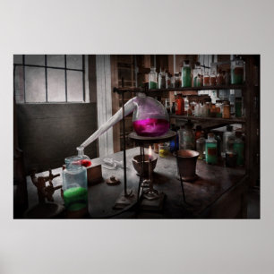 Affiches La Science - chimiste - chimie pour la médecine