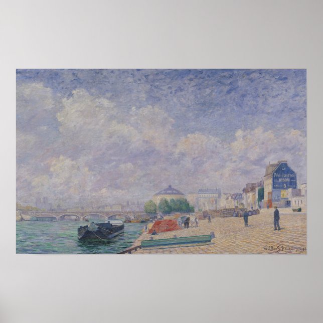 Affiches La Seine à Bercy, 1885 (Devant)