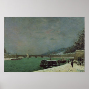 Affiches La Seine au Pont d'Iena, hiver 1875