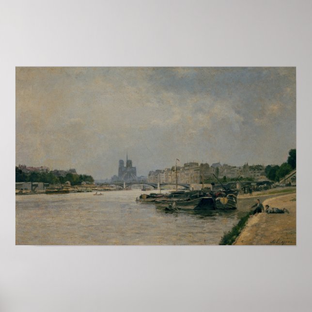 Affiches La Seine du Quai de la Rapee (Devant)