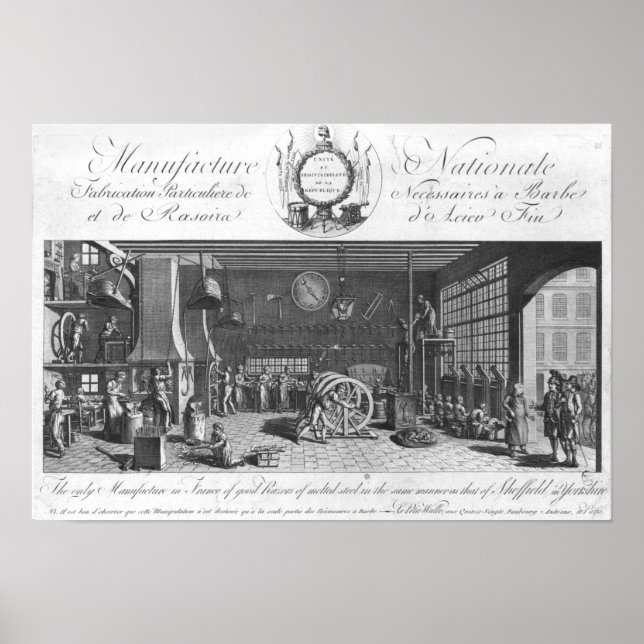 Affiches La seule fabrication en France de bons rasoirs (Devant)