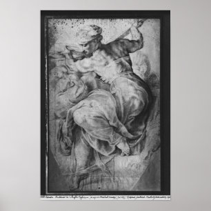 Affiches La sibylle libyenne, après Michangelo Buonarroti