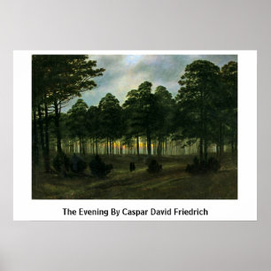 Affiches La Soirée De Caspar David Friedrich