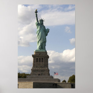 Affiches La statue de la liberté sur l'île de liberté dans
