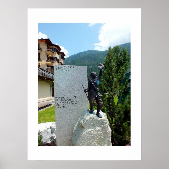 Affiches La statue du Club Alpin (Devant)